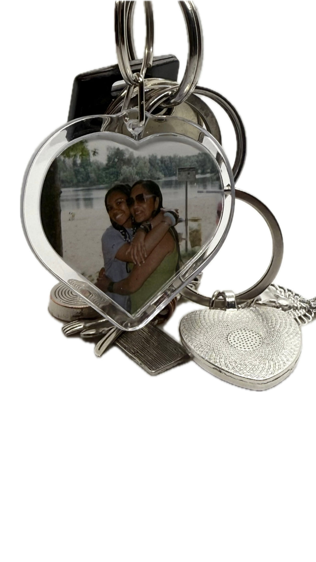 Acrylic Heart Keyring