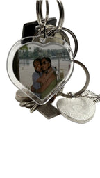Acrylic Heart Keyring