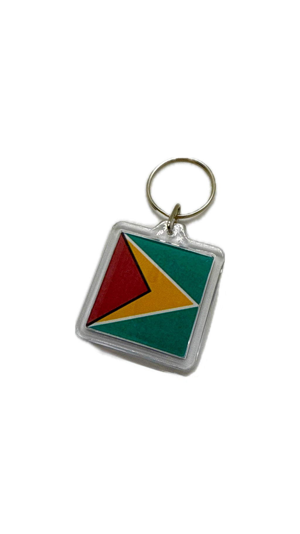 Square National Flag Keyring