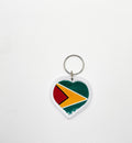 National Flag Heart Keyring