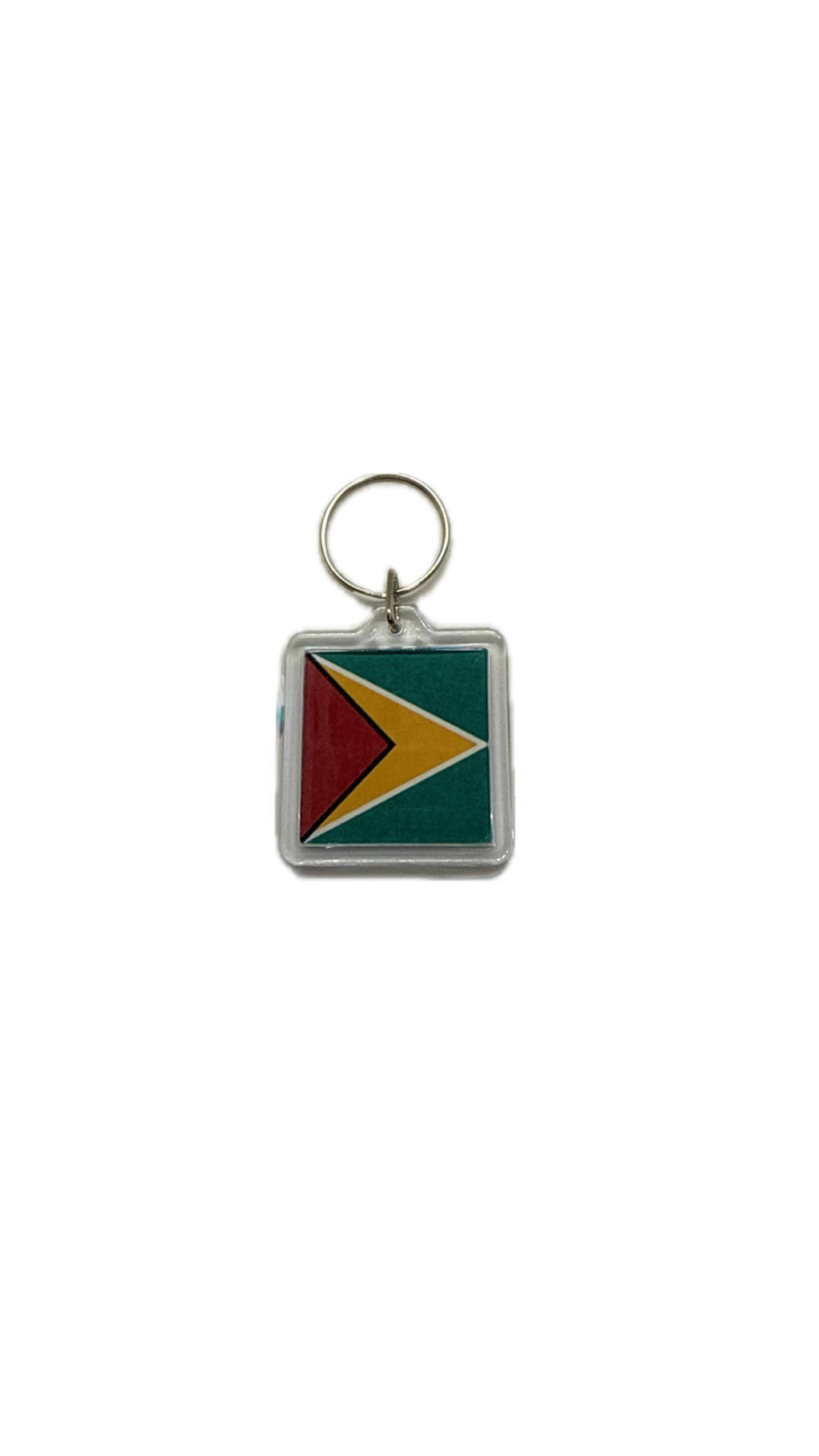 Square National Flag Keyring