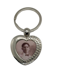 Metal Heart Keyring