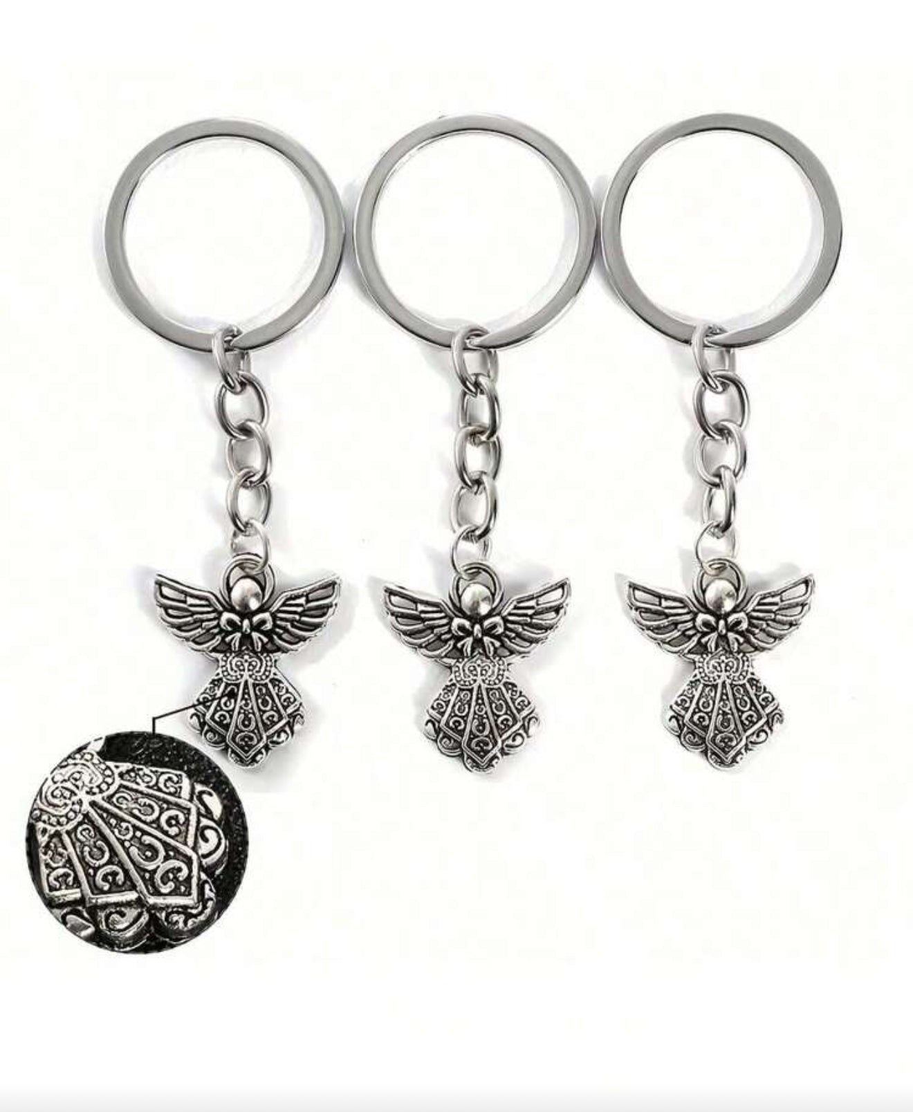 Guardian Angels key chain pendant