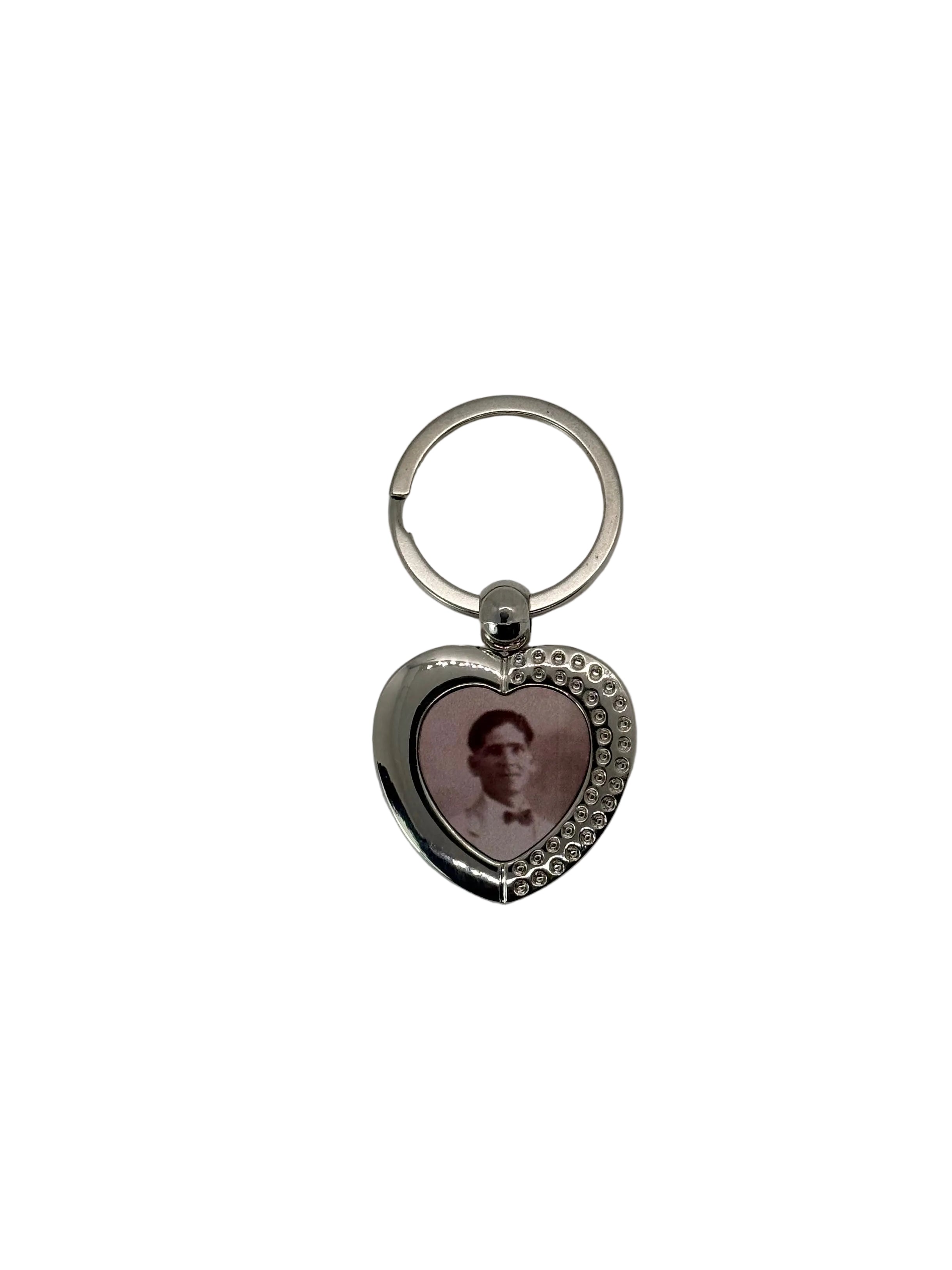 Metal Heart Keyring