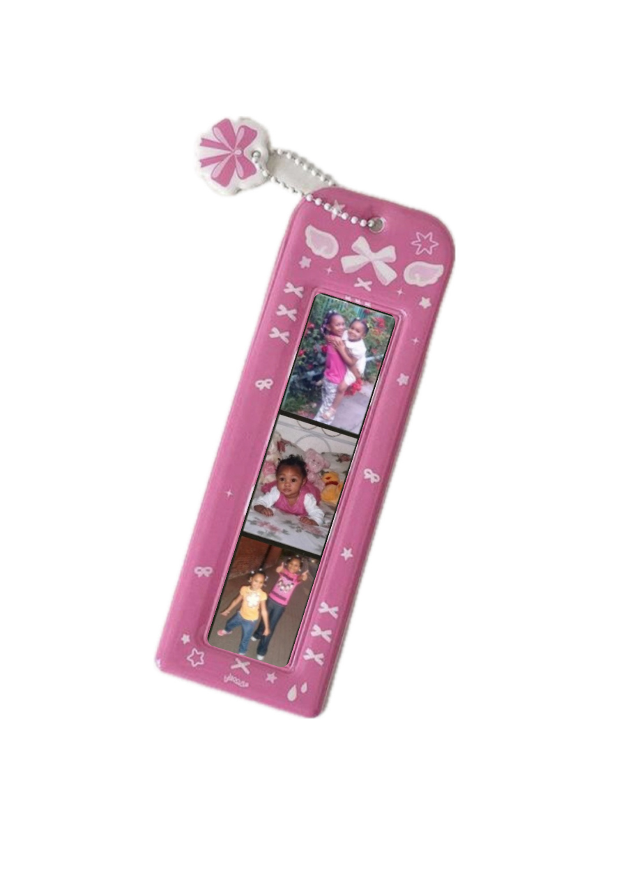 Pink Rectangle Photo Holder